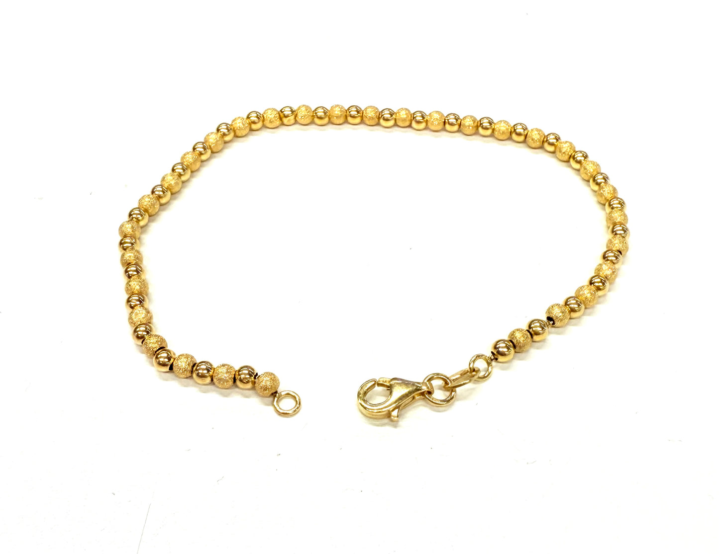 Bracelet Boule Or Jaune 18k 3.22 Grs