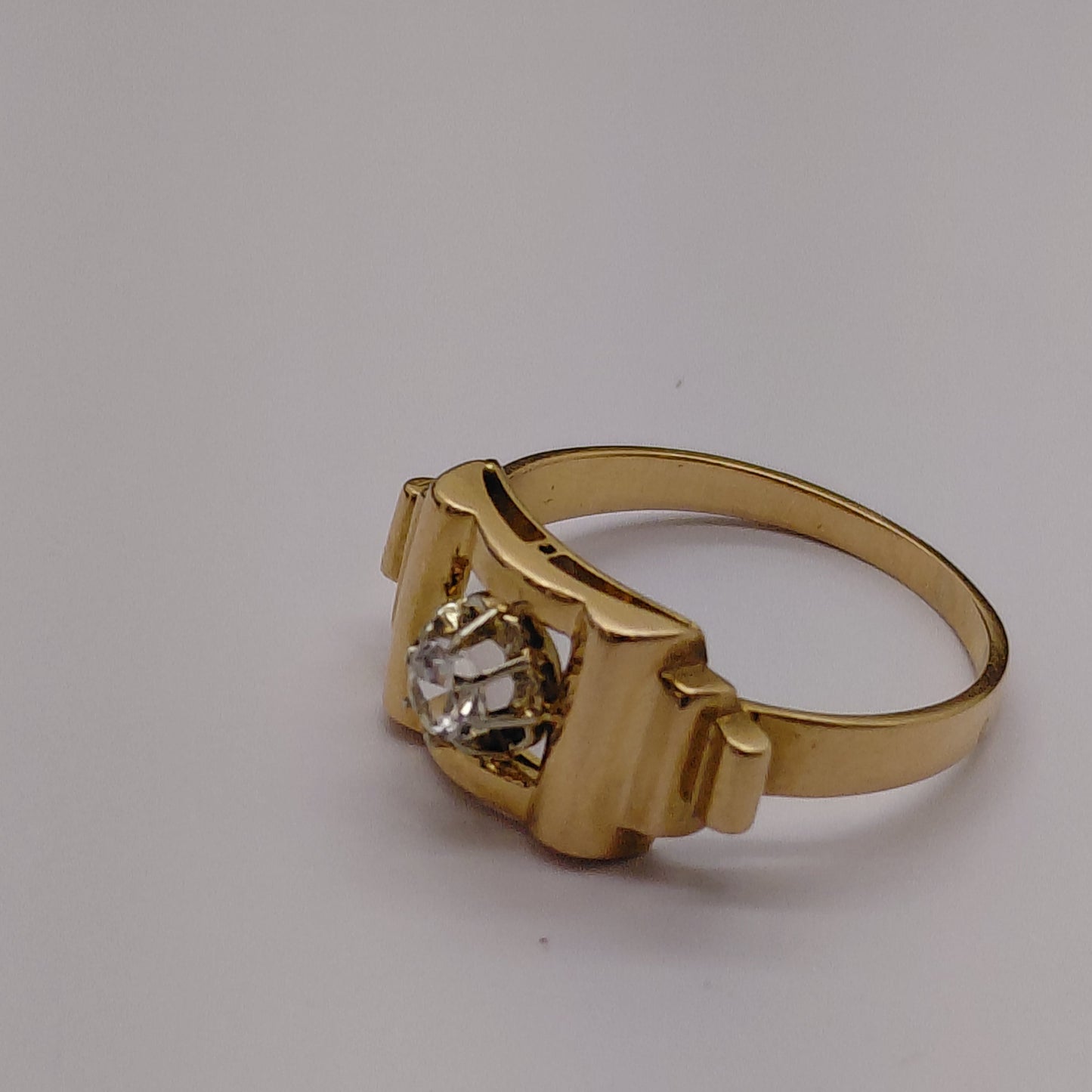 Bagues Tank en Or Jaune 18K Taille-54