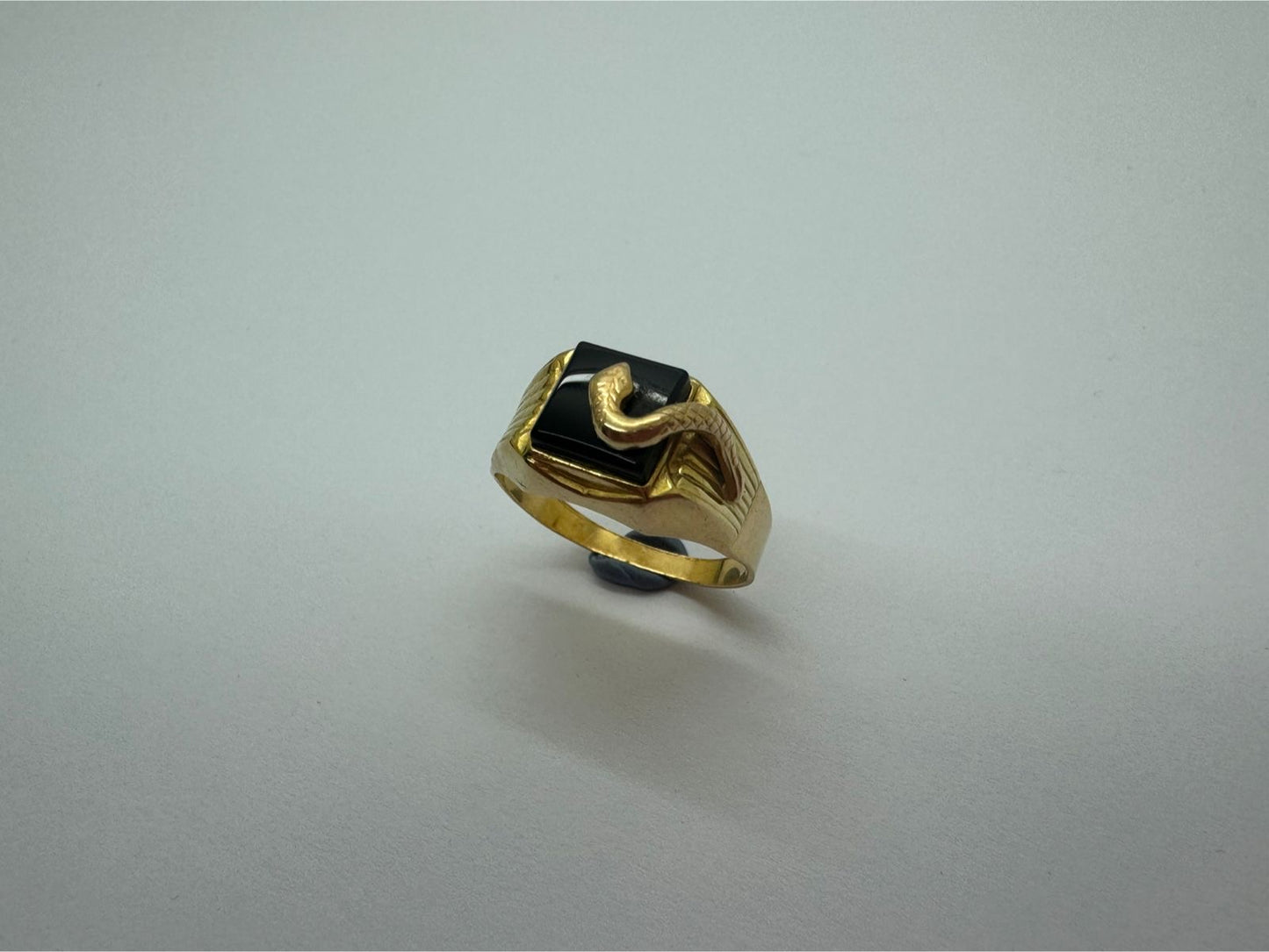 Chevalière en or jaune 18K Taille-58