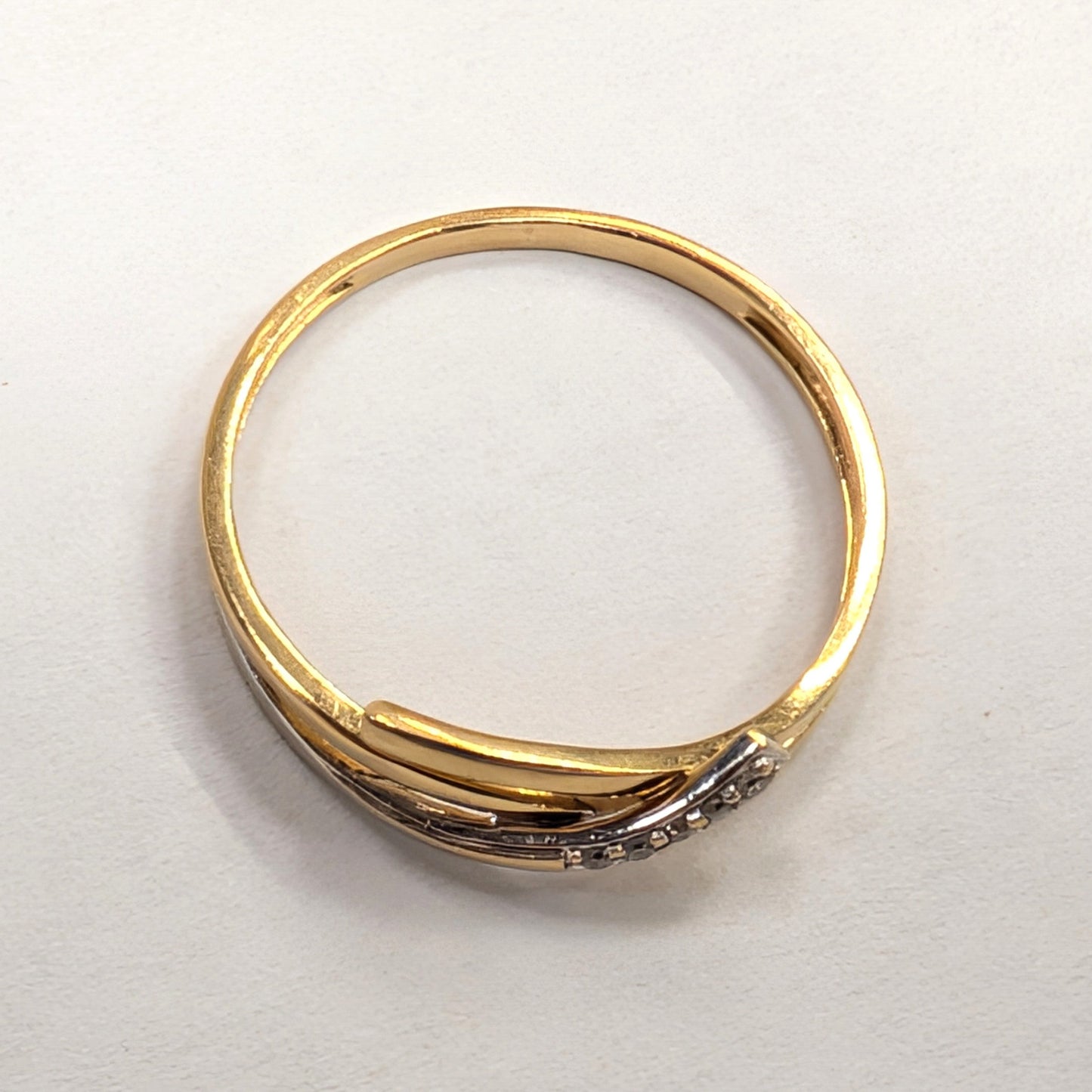 Bague en Or Jaune 18K Taille-55