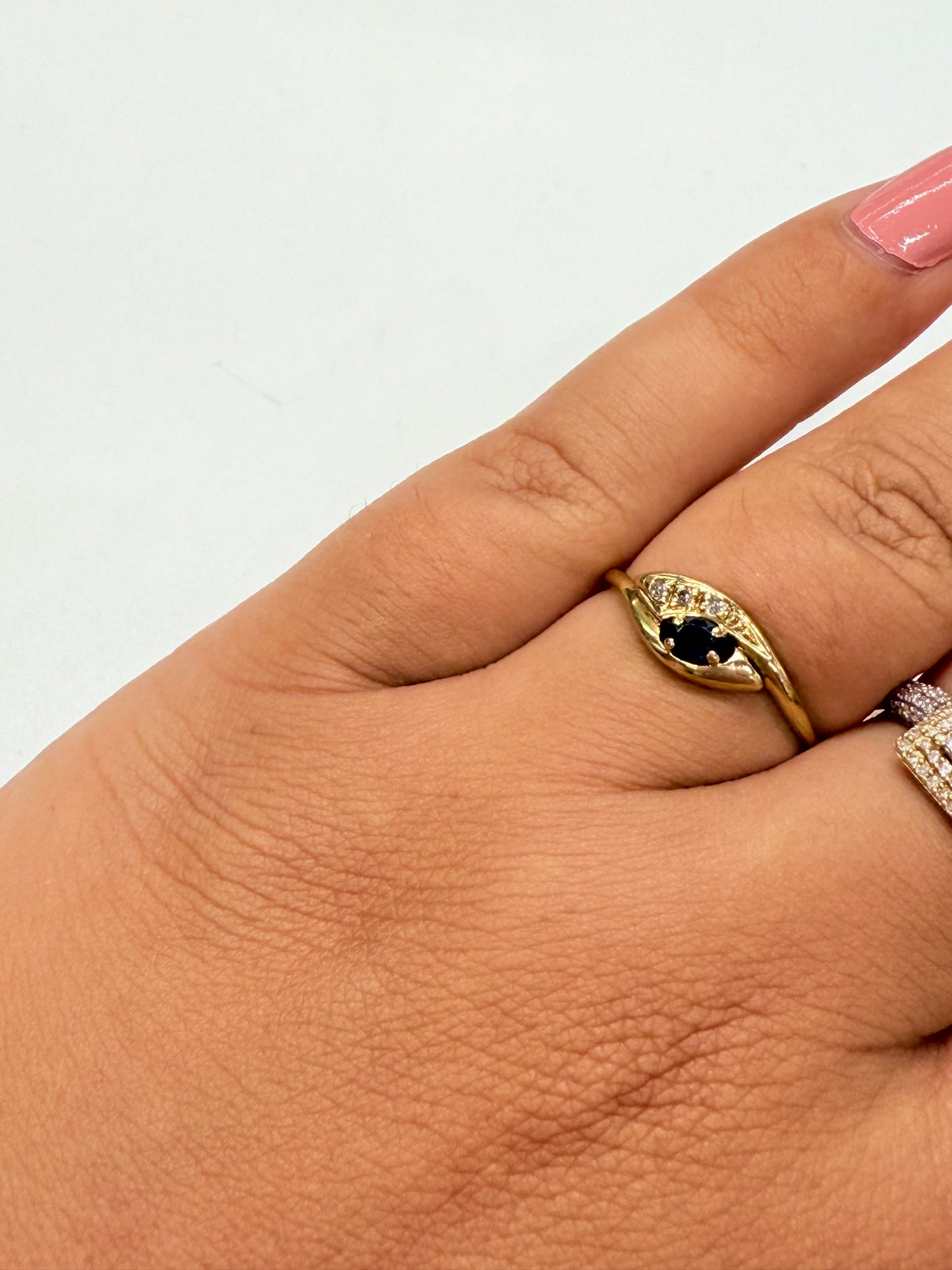 Bague Or 18k Saphir et Diamants - Taille 55