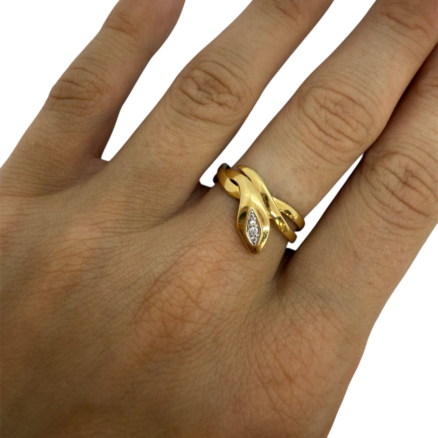 Bagues en Or Jaune 18K Taille-53
