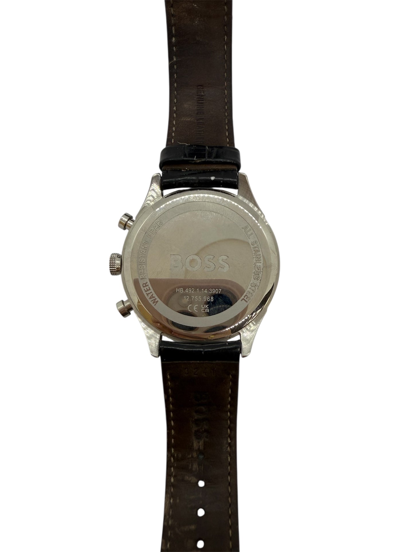 Hugo Boss Montre Homme Classique Quartz Cuir Très Bon Etat