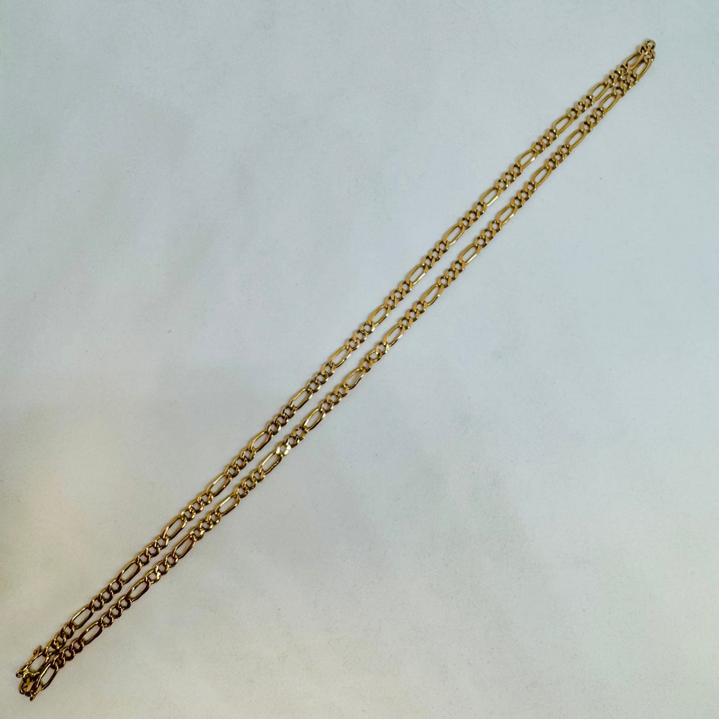 Collier Matinée en Or Jaune 18 Carats Figaro 62cm