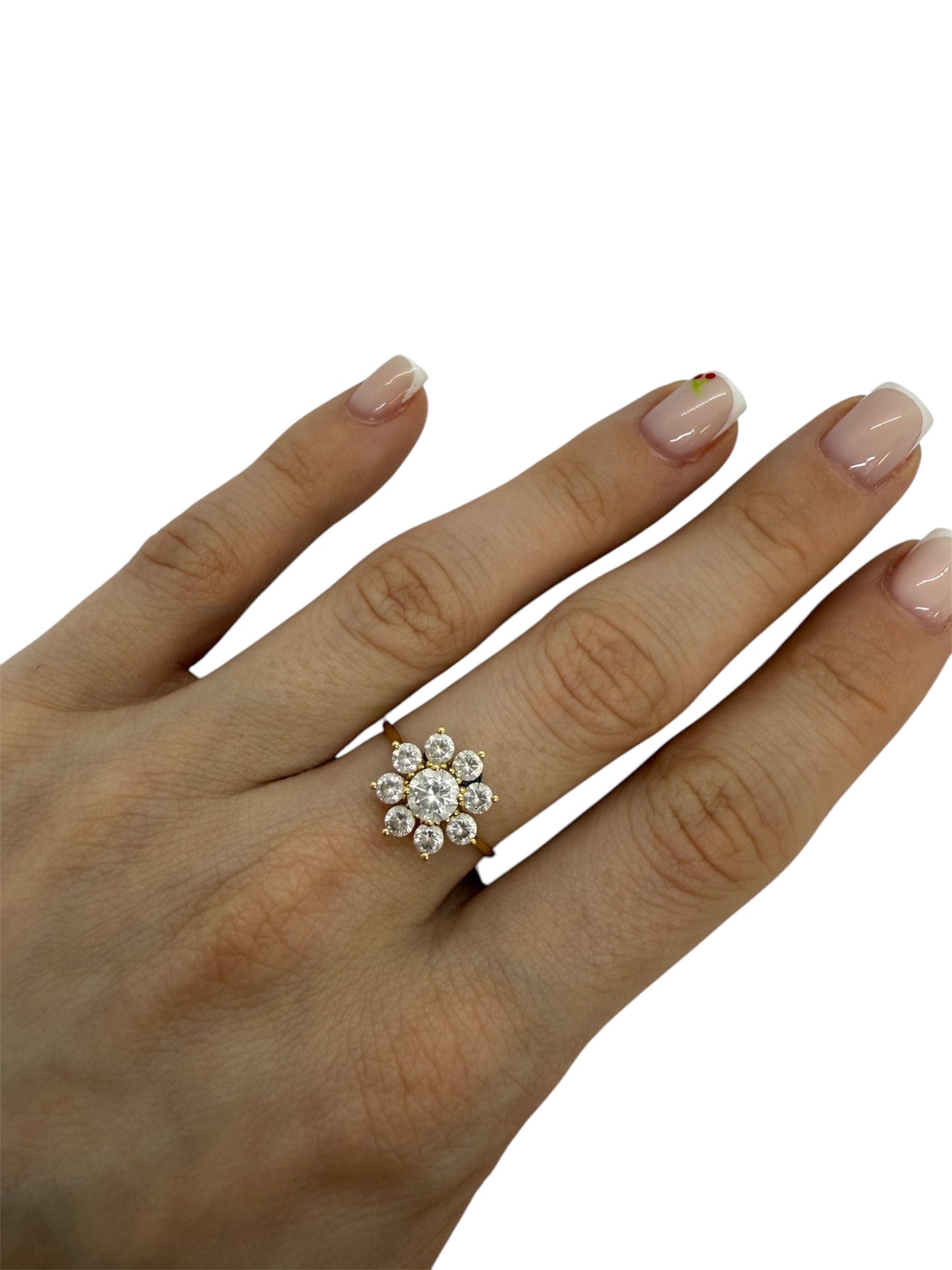 Bague Chou en Or Jaune avec Oxyde de Zirconium