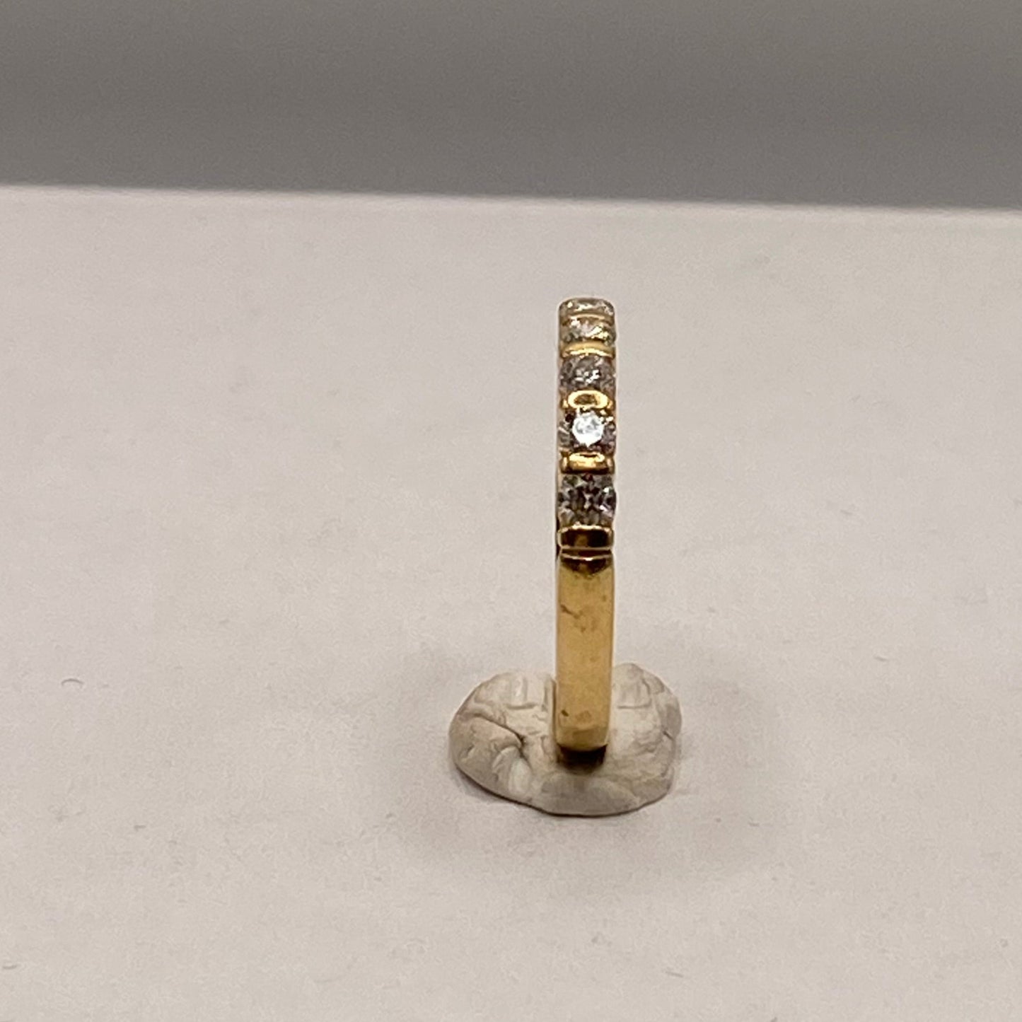 Bague Demi Tour en Or Jaune 18K Taille-58