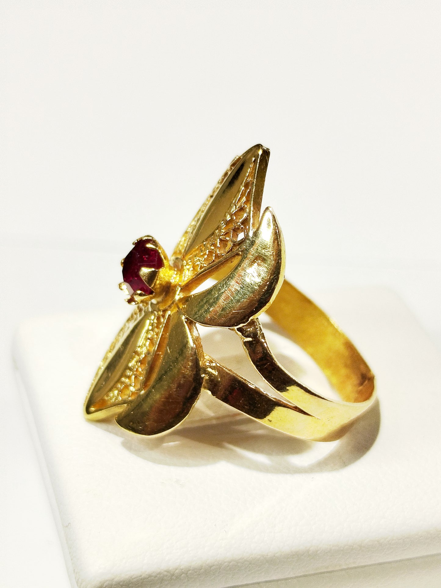 Bague en Or Jaune 14K Taille-56