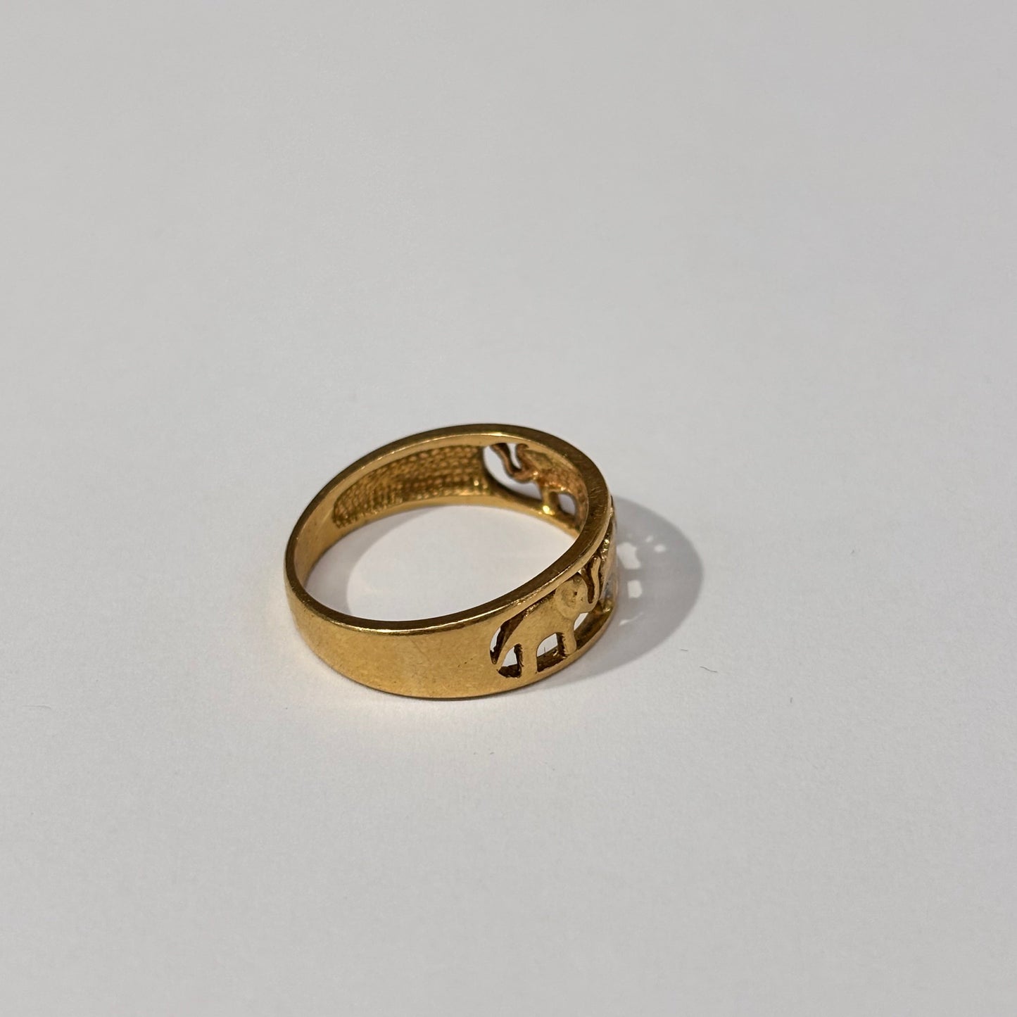 Bague Éléphants Or 18K Taille-51