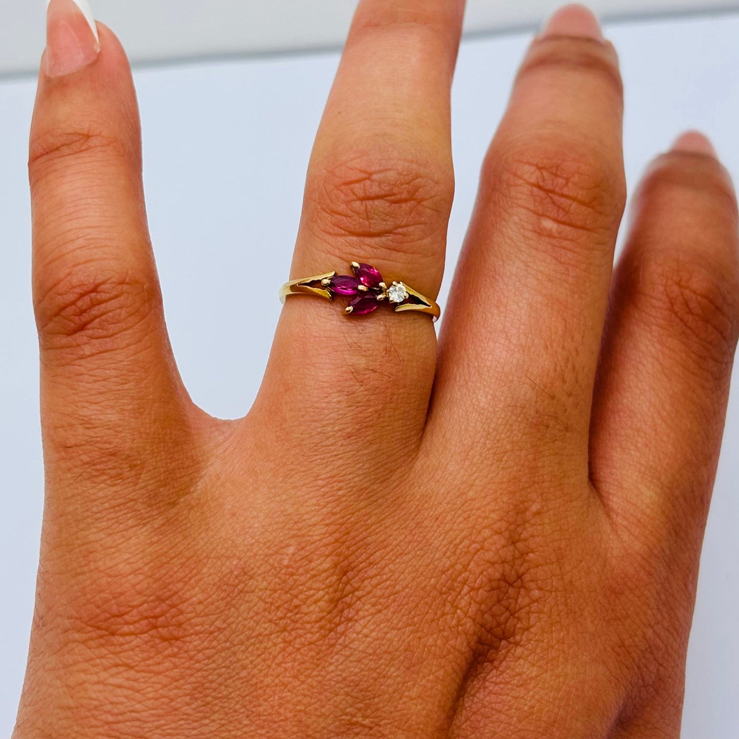 Bague en or jaune 18K Taille-53