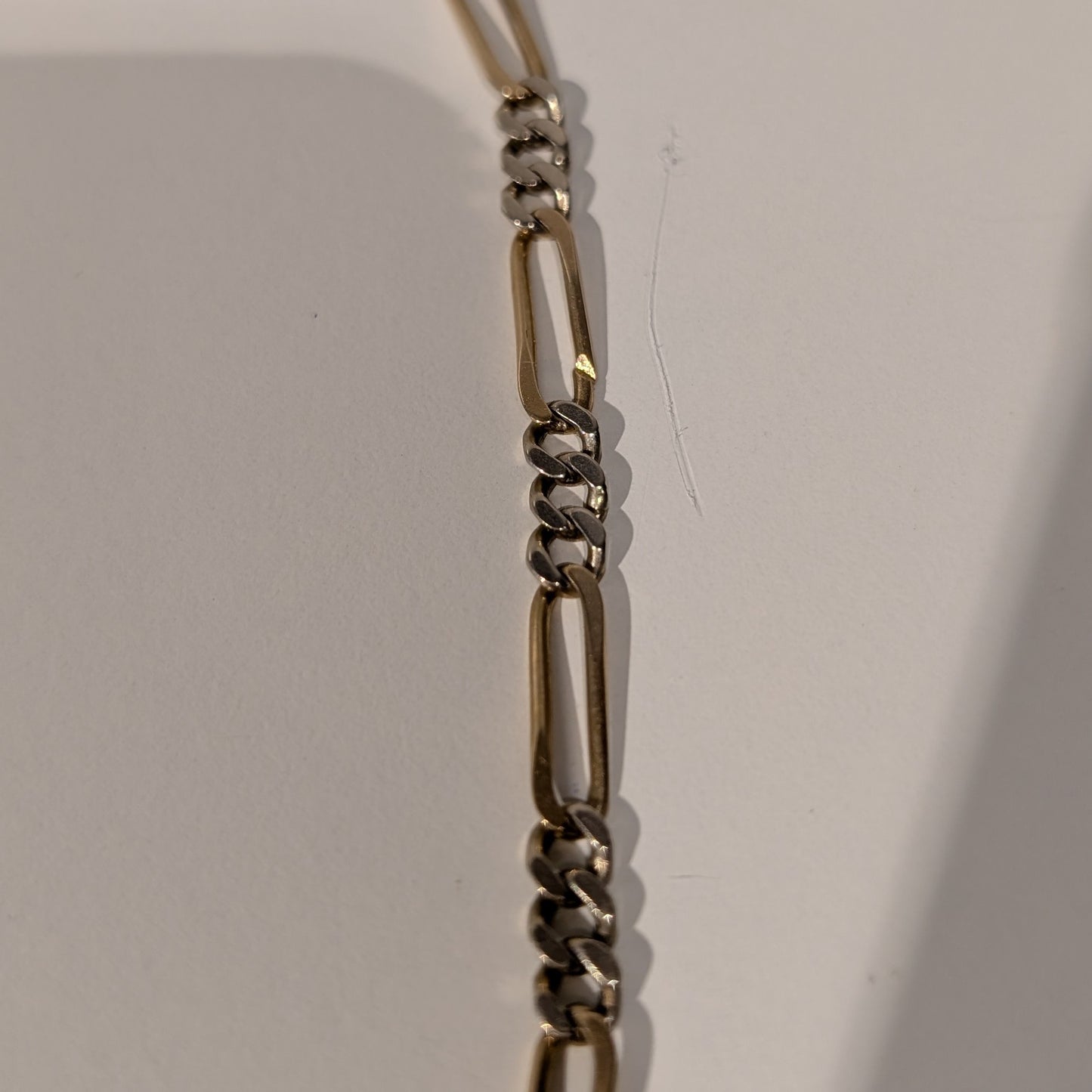 Collier Princesse Figaro Or jaune et blanc 18K 45cm