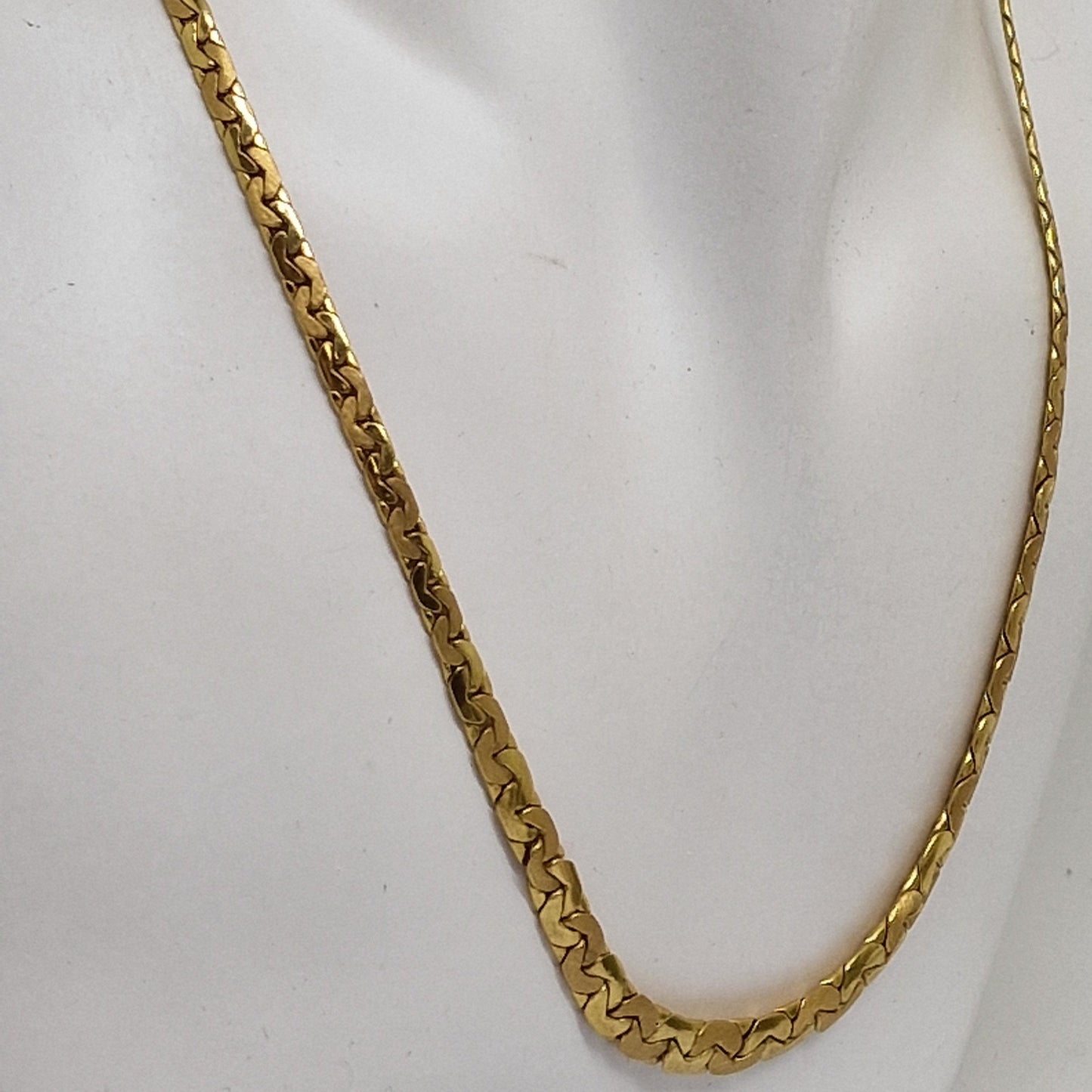 Collier Maille Haricot en Or jaune 18K 10.45 Grs