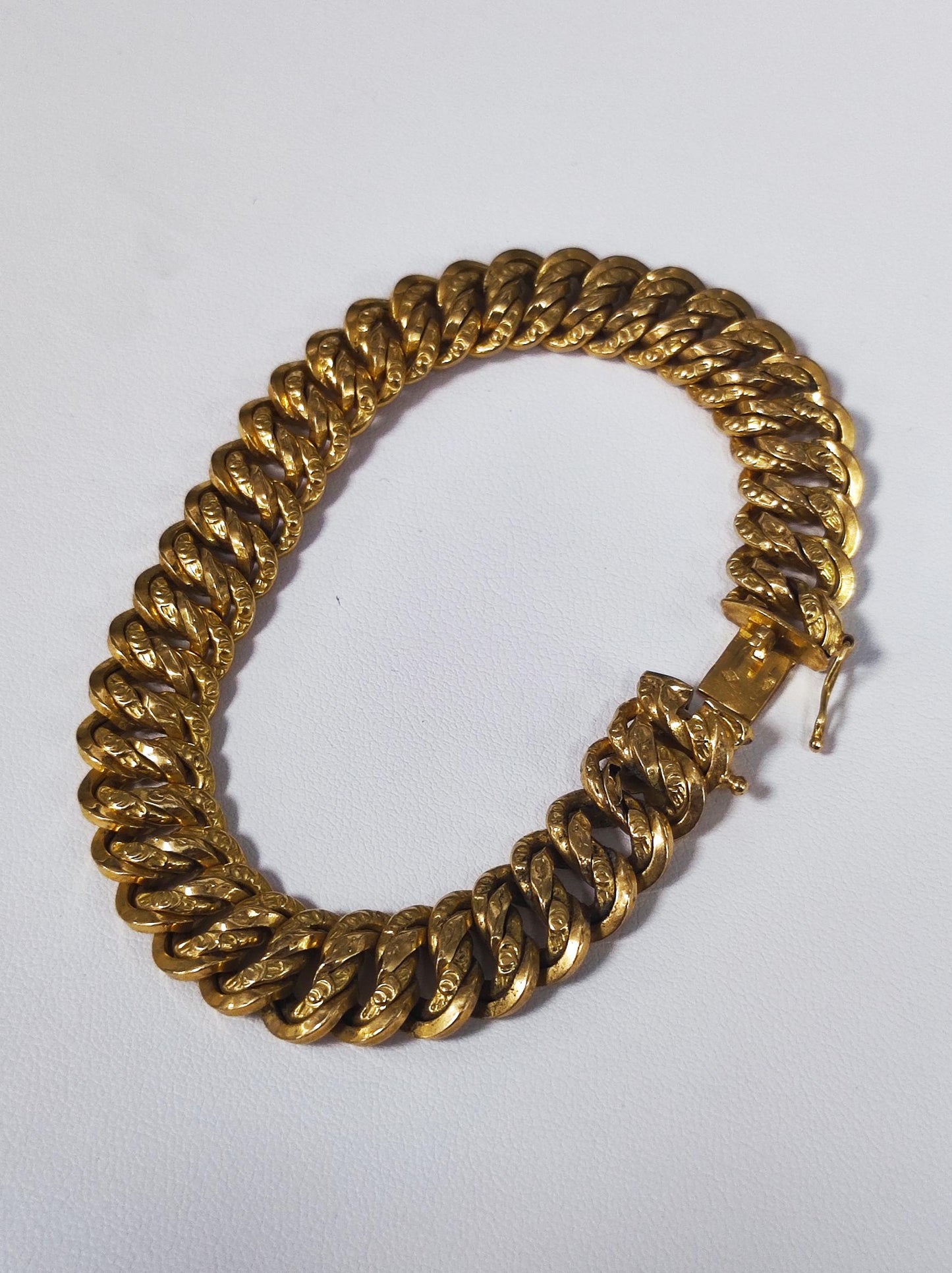 Bracelet Maillon Américain Or Jaune 18K