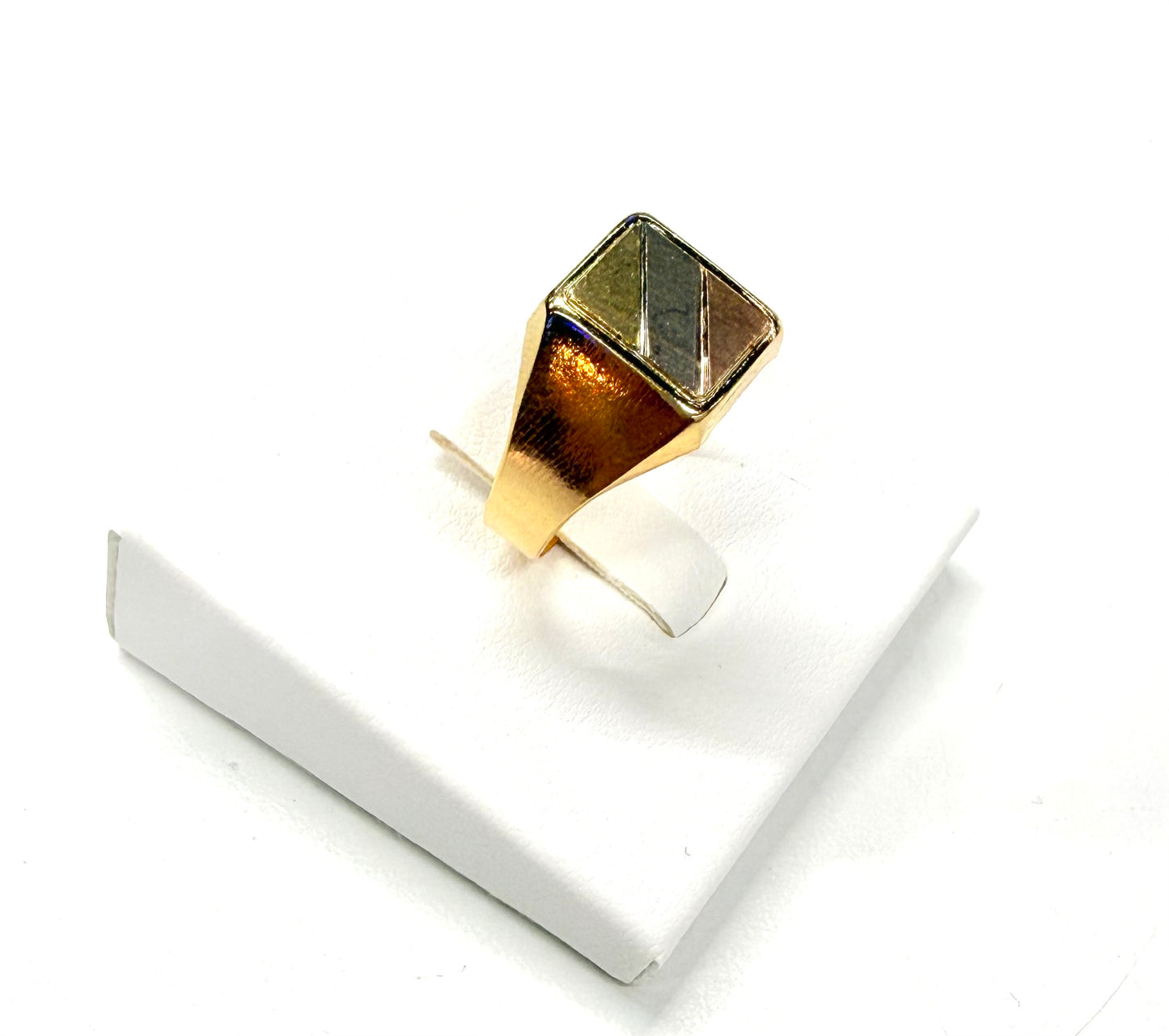 Bague Chevalière en Or Jaune 18K Taille-58