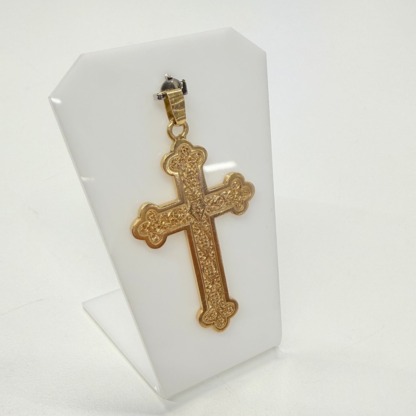 Pendentif Croix en Or Jaune 18k