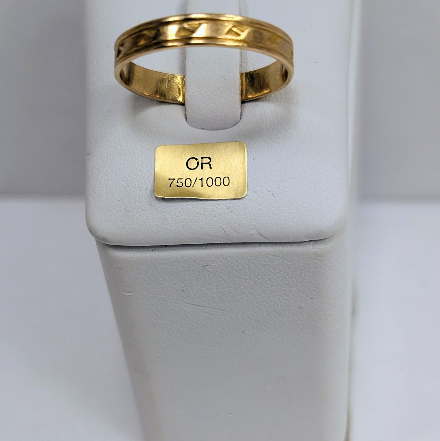 Bagues Alliance en Or Jaune 18K Taille-64