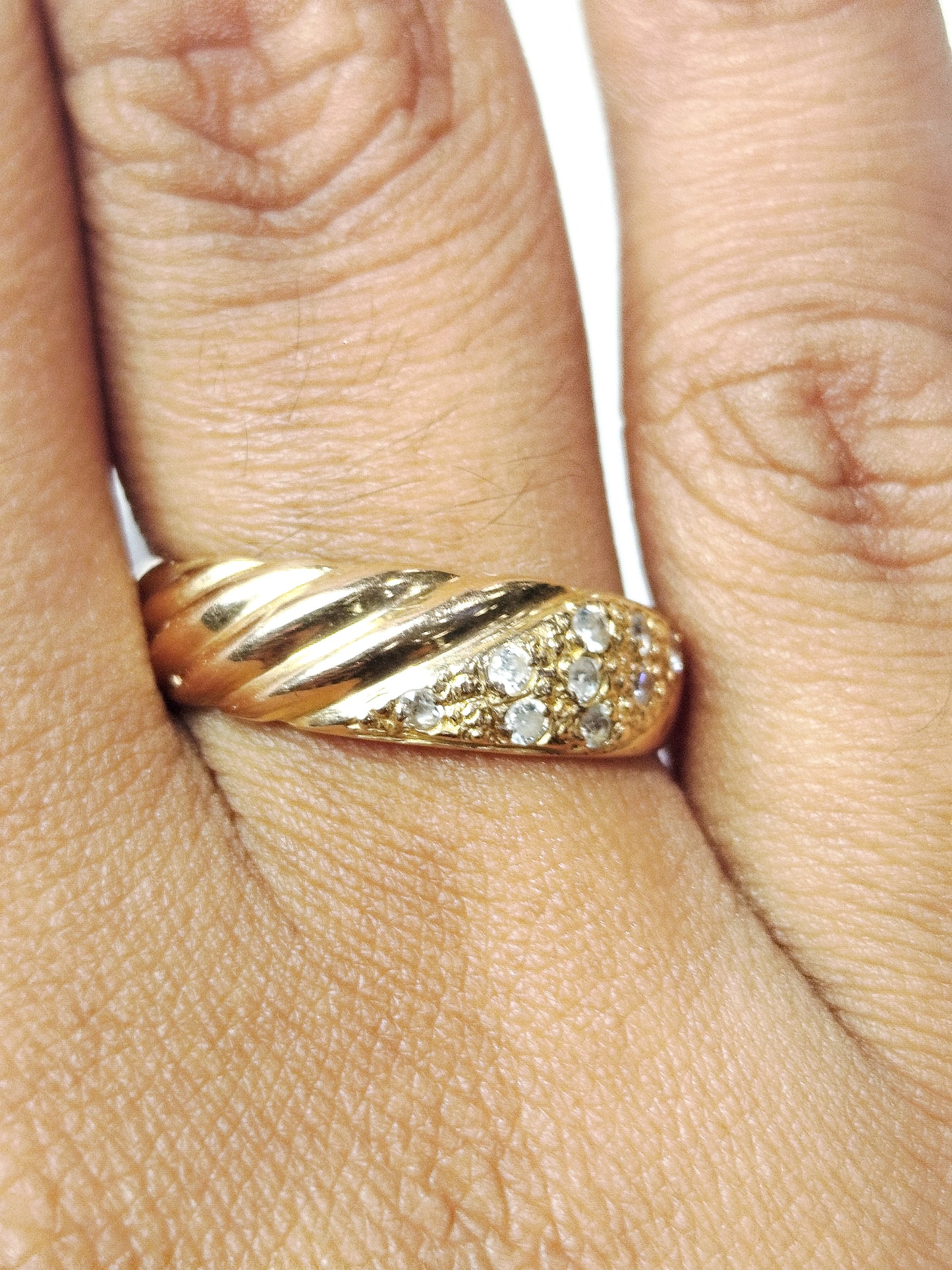 Bagues en or jaune 18K Taille-56