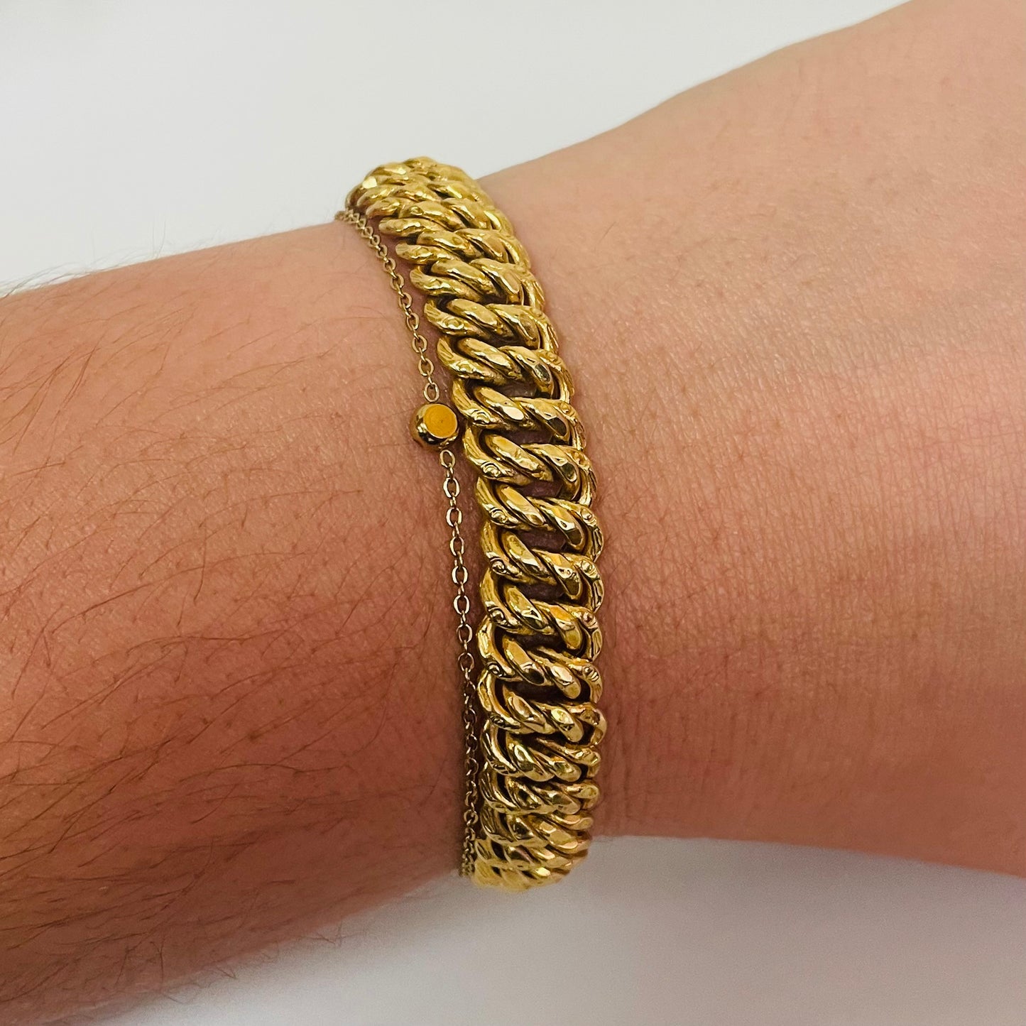 Bracelet maillon en or jaune 18K 15.12 Grs