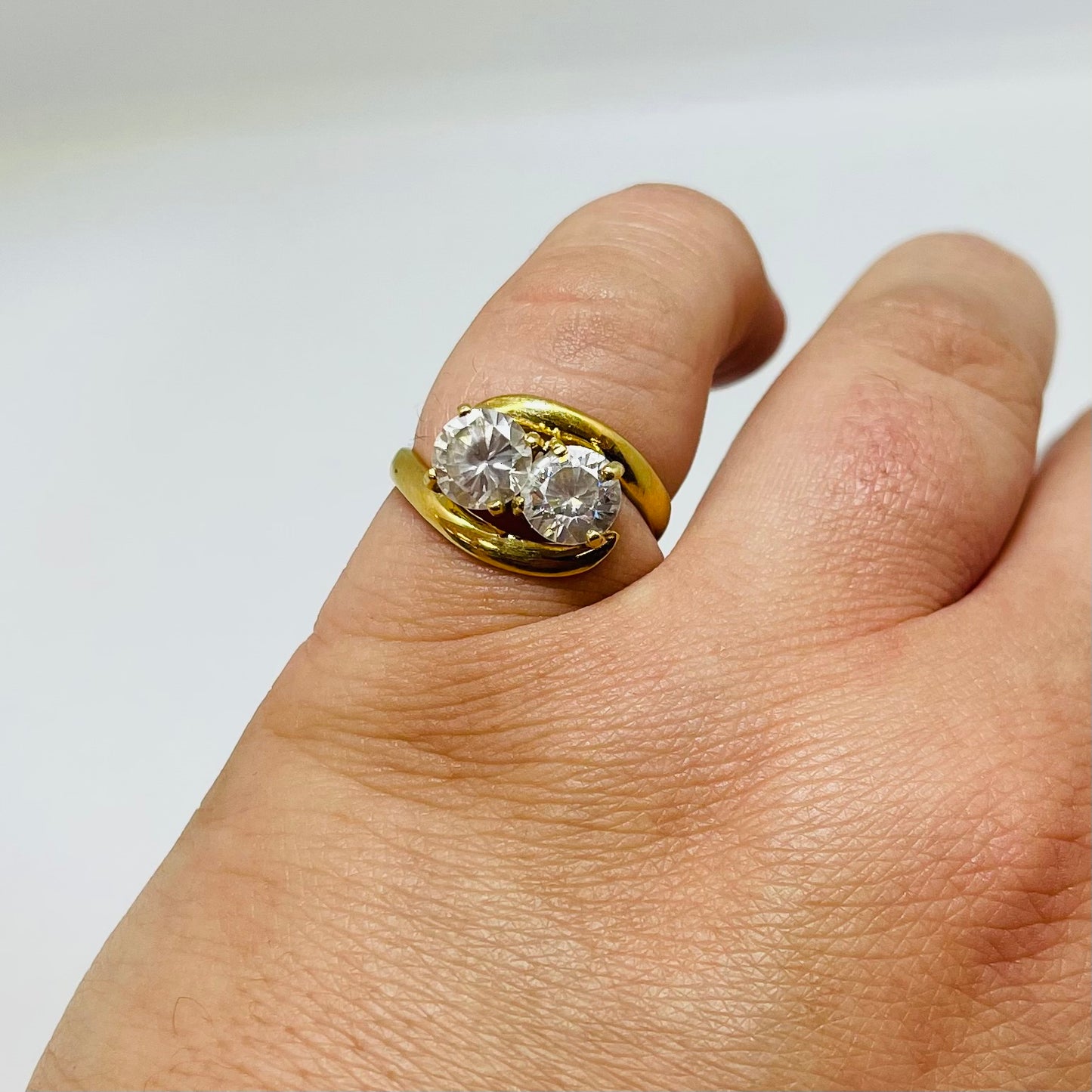 Bague en Or Jaune 18K Taille-52