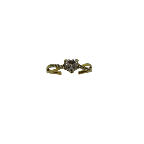 Bague Solitaire Or Jaune 18K Taille-54