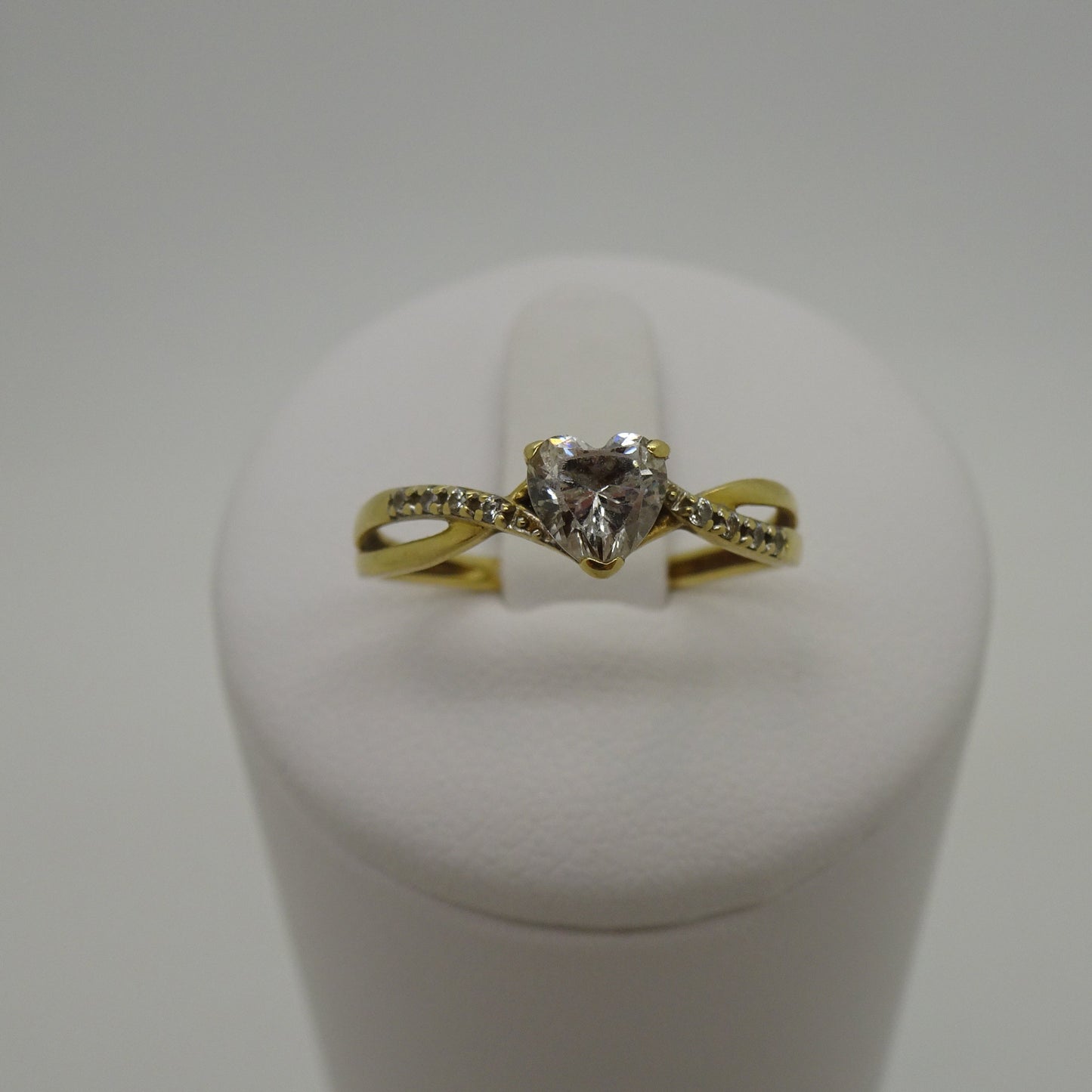 Bague Solitaire Or Jaune 18K Taille-54
