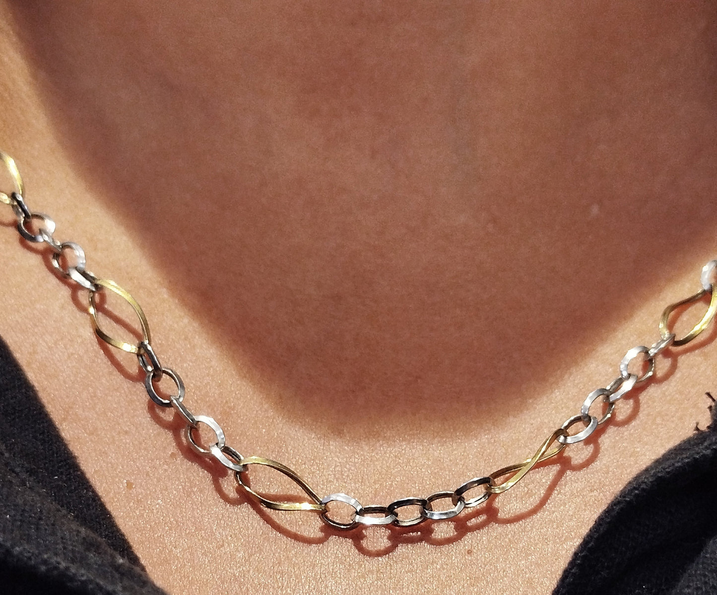 Collier Princesse en Or Jaune/Blanc 18K - 4.85g