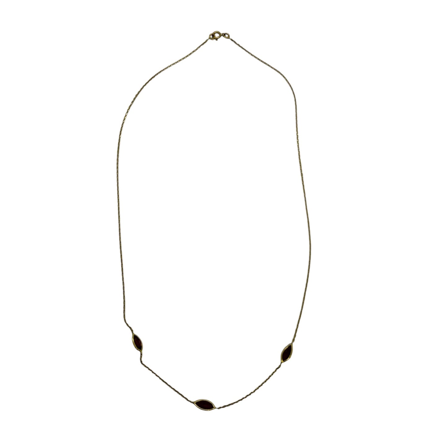 Collier Princesse Or Jaune 18K avec Rubis