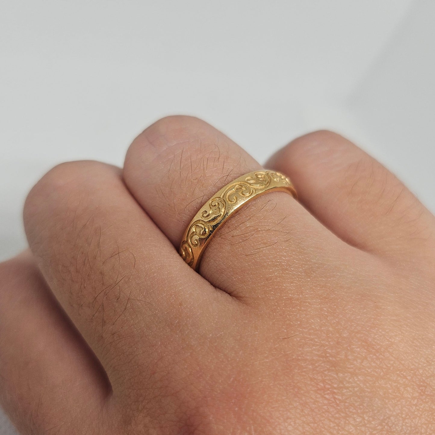 Bague Alliance Or Jaune 18 Carats Taille -58