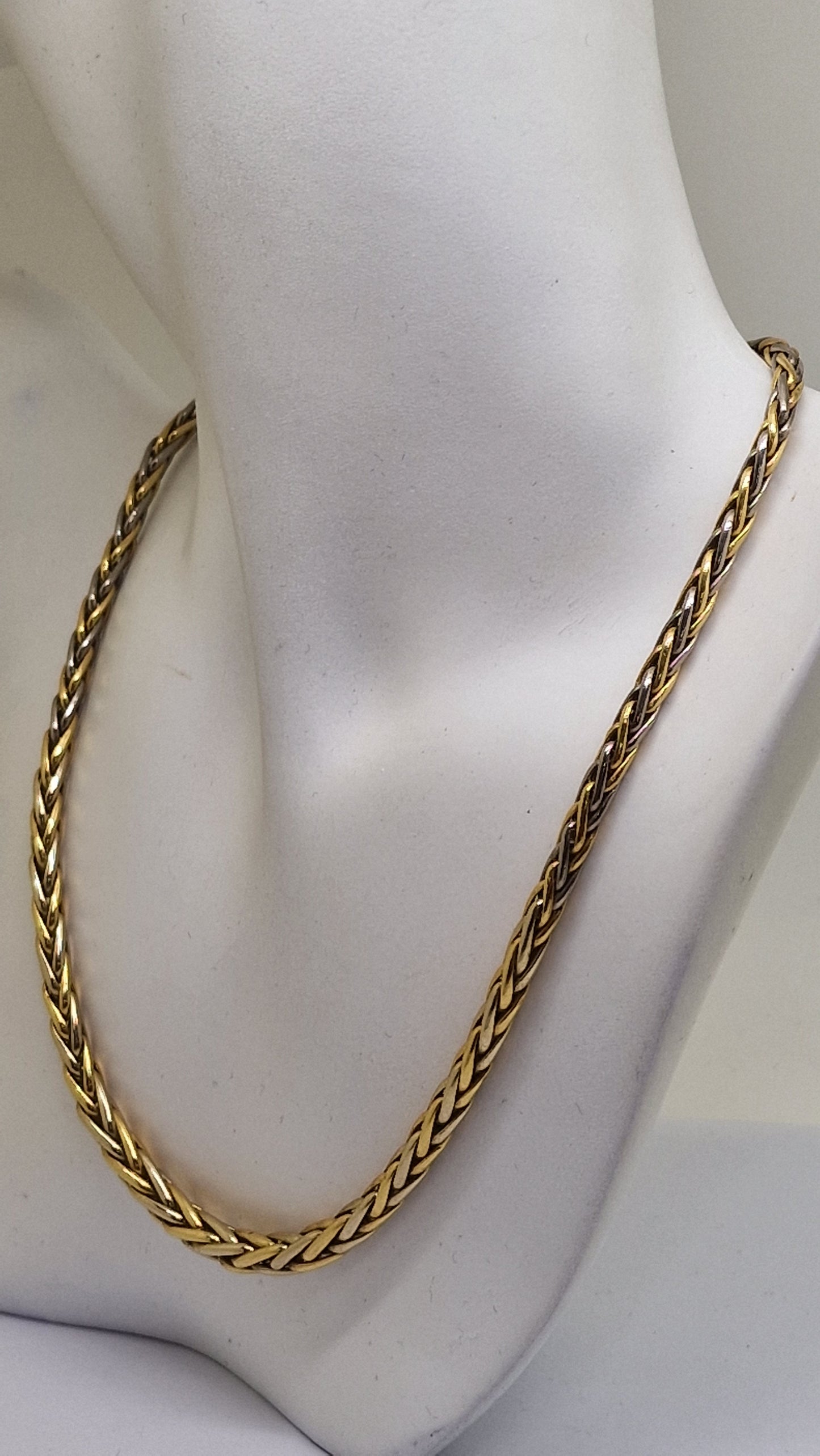 Collier Maille Palmier 2 Ors 18 K - 19,07 Grs
