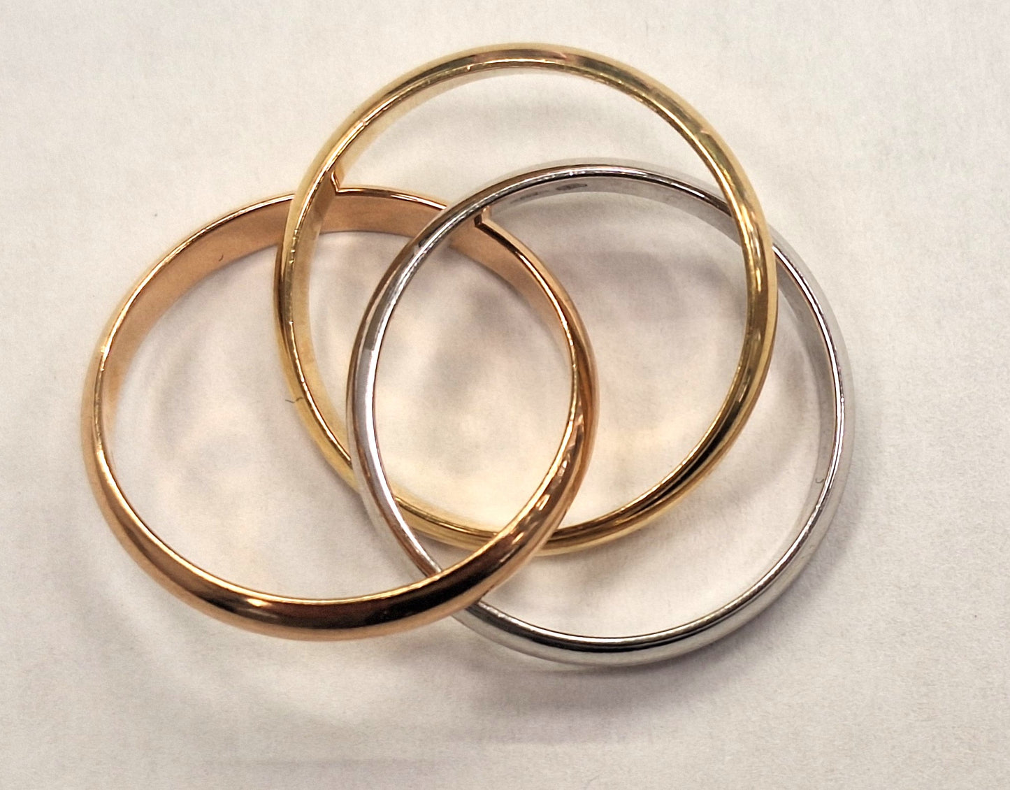 Bague Alliance en 3 Ors 18K