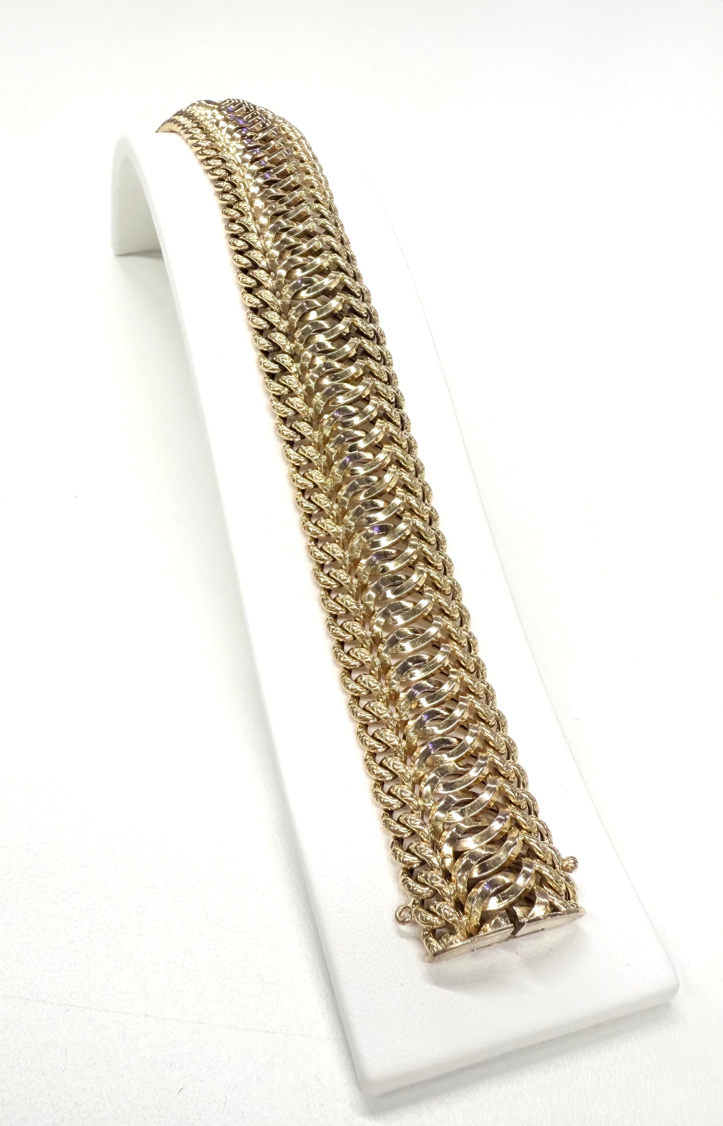 Bracelet Or Jaune Maille Américaine 750/1000 (18k) - Très Bon Etat
