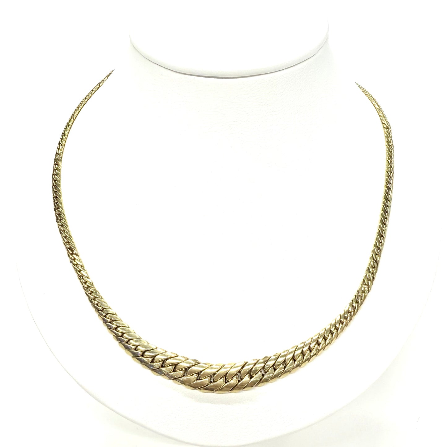 Collier Ras du Cou Or Jaune Maille Anglaise 18k - 8.60 Grs