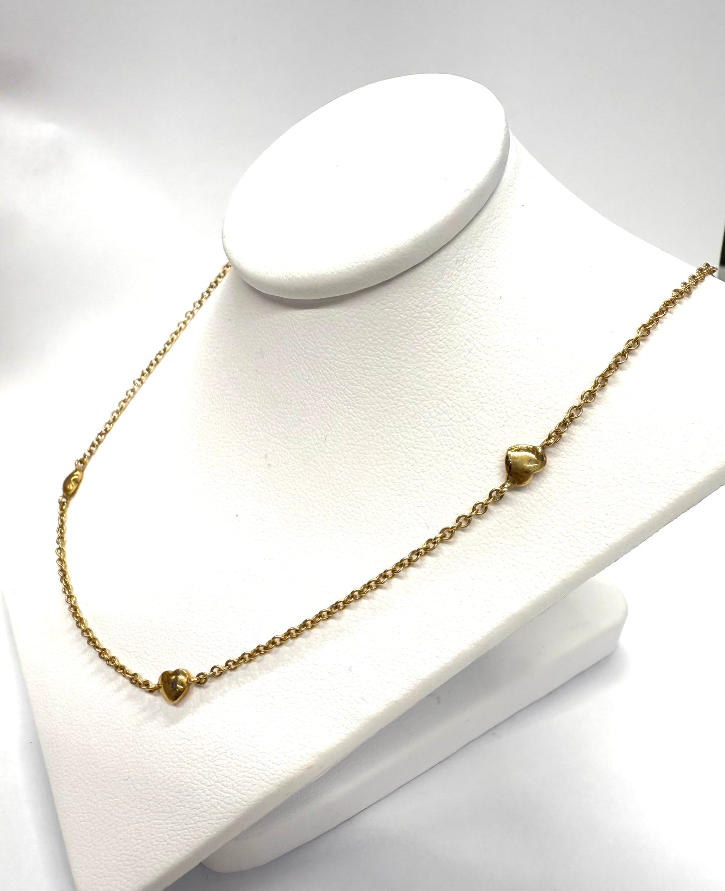 Collier Ras du Cou Coeur Or Jaune 18k 6.40 Grs