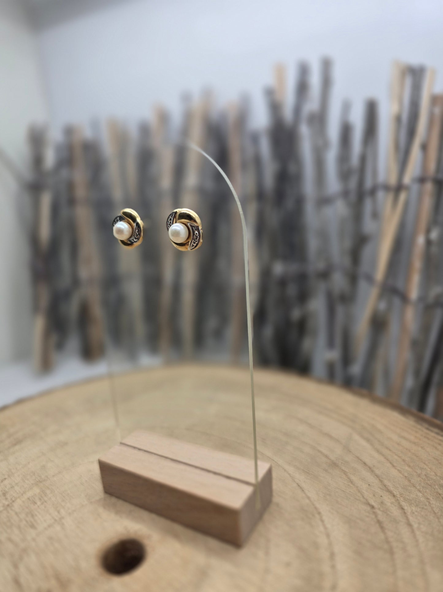 Boucles d'oreilles en Or Jaune 18K 2.27 Grs