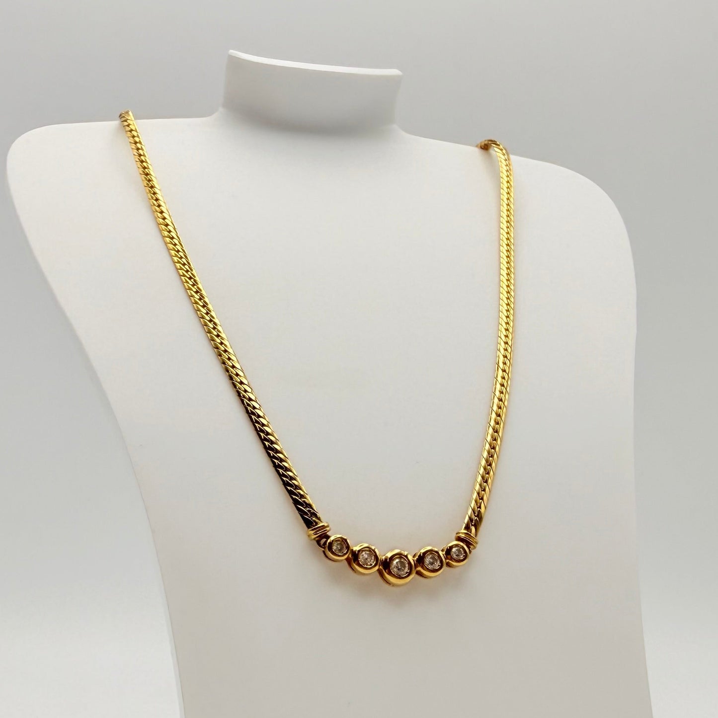 Collier Princesse en Or Jaune avec Diamants 18k - 9,54g