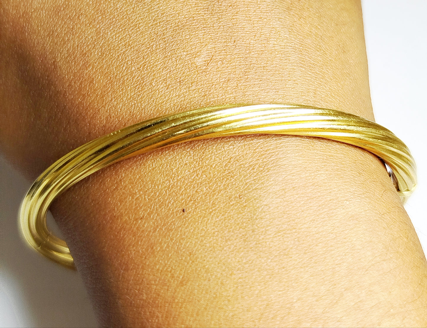 Bracelet Jonc en Or Jaune 18K 16.59 Grs