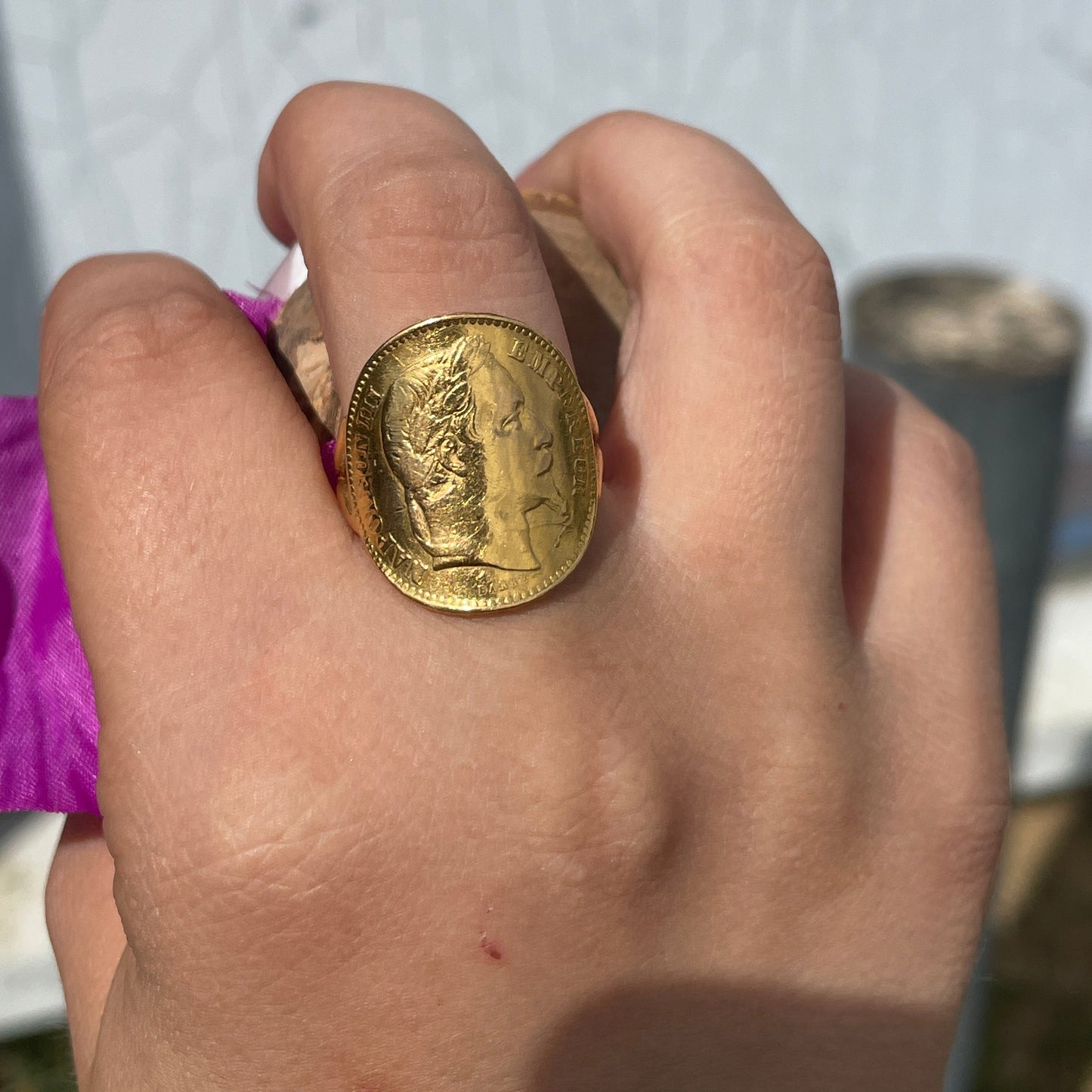Bague en Or jaune 18K Taille-58
