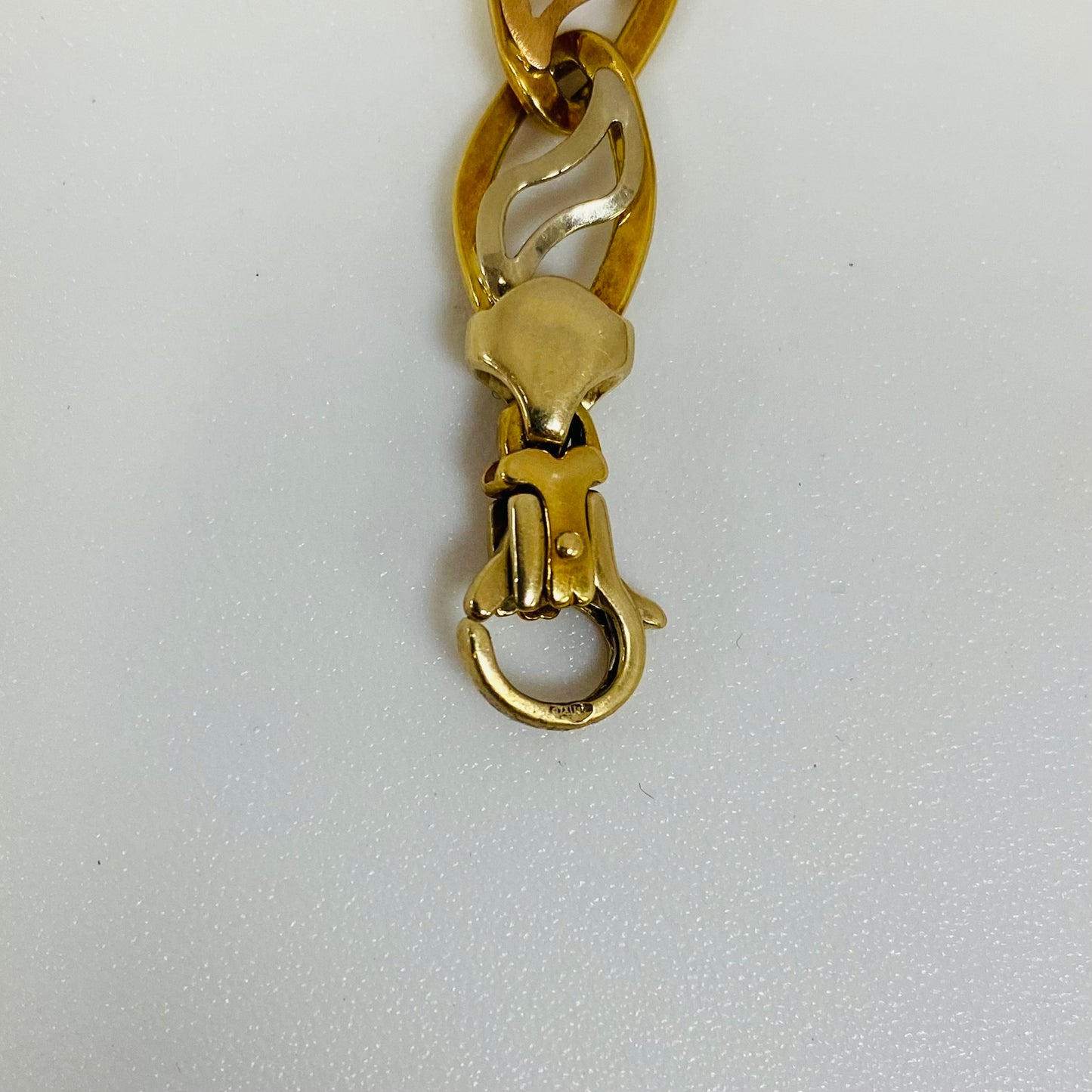 Bracelet Maillon en Or 18 Carats Tête d'Aigle 18 K - 7.88 Grs