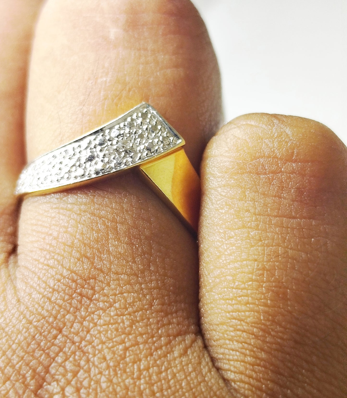 Bague en or jaune 18K Taille-50