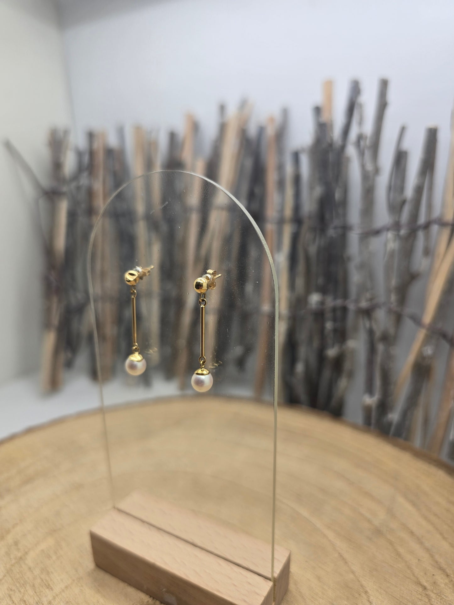 Boucles d'oreilles en Or Jaune 18K 1.28 Grs