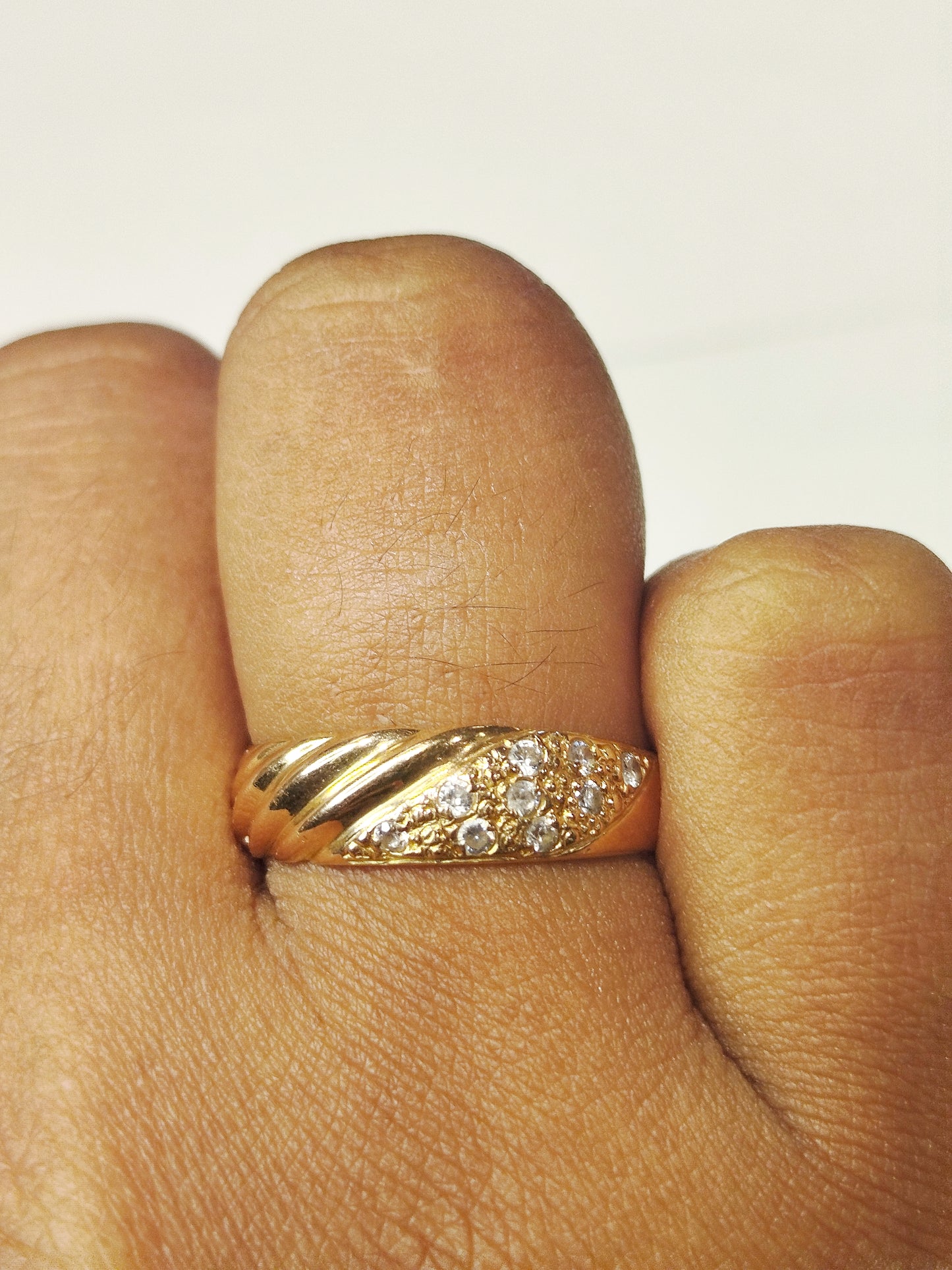 Bagues en or jaune 18K Taille-56