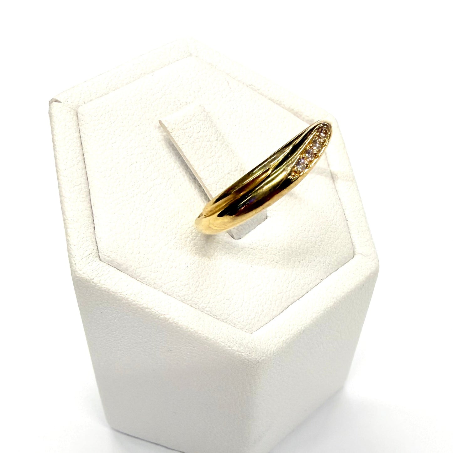 Bagues en Or Jaune 18k avec Diamants 2.42 Grs - Taille 56
