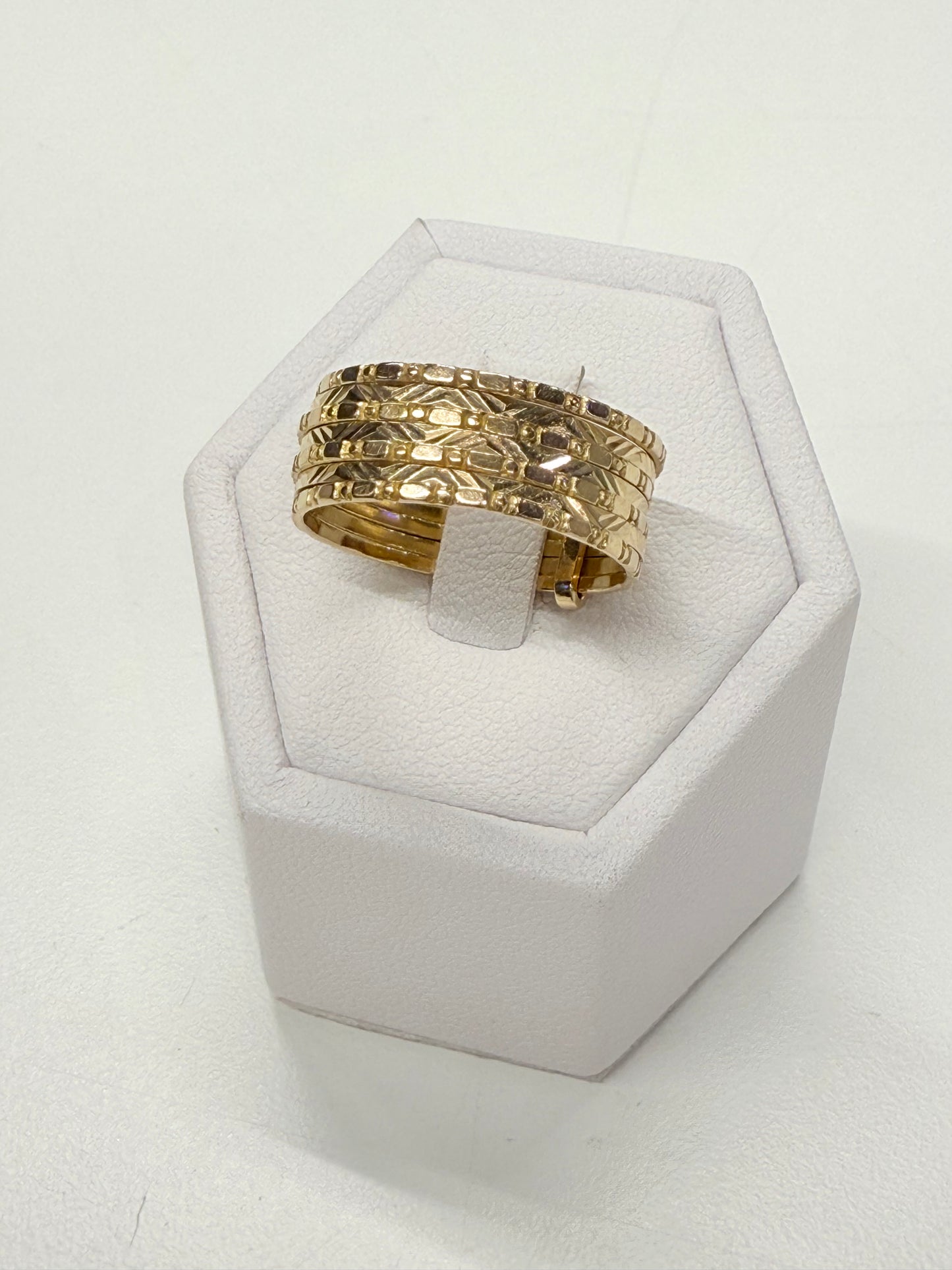 Bagues Semainier Or Jaune 18k T.61