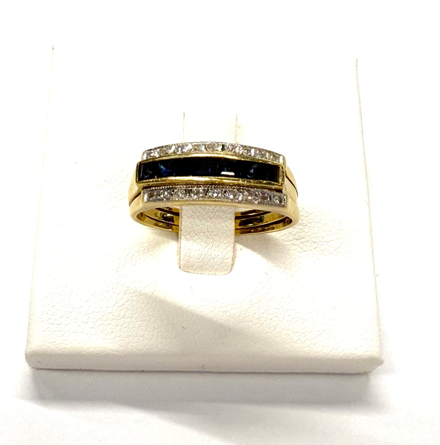 Bagues interchangeables diamants, émeraude, saphir, rubis en Or 18K