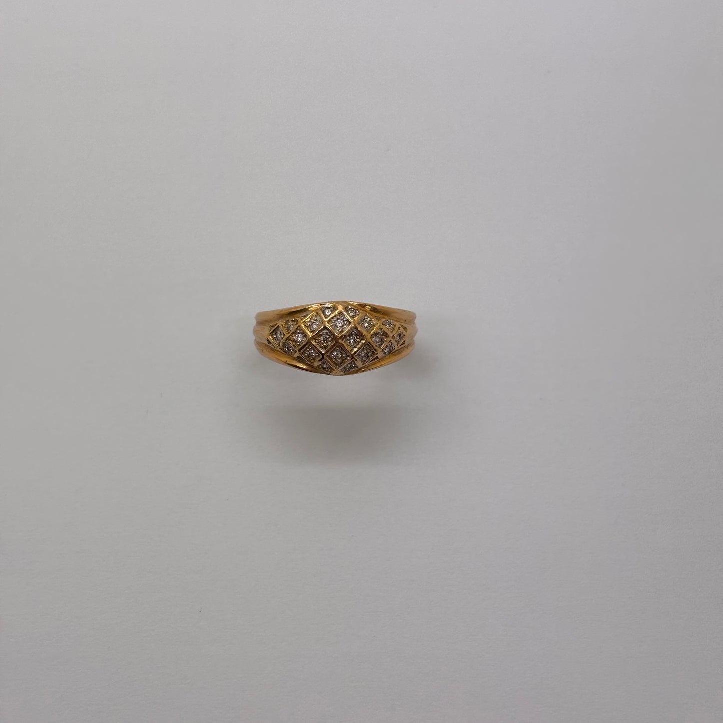 Bague en or jaune 18K Taille-52