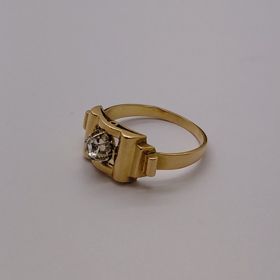 Bagues Tank en Or Jaune 18K Taille-54