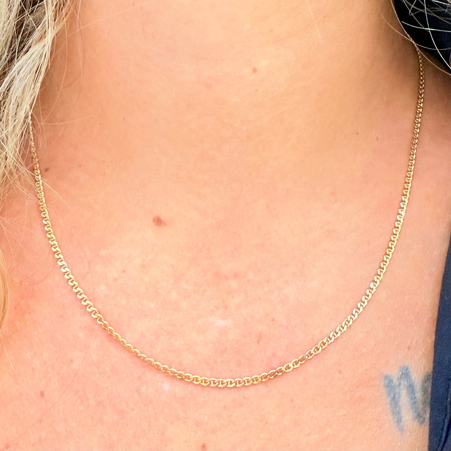 Collier Ras du Cou Or Jaune 18k 4.37 Grs