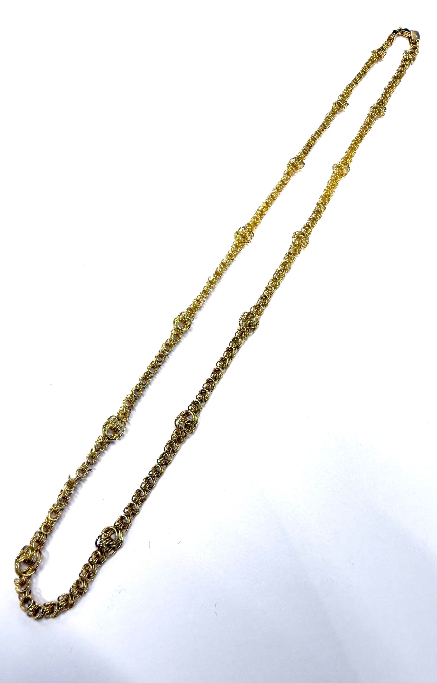 Collier Chaine Or Jaune Fantaisie 14K 55cm