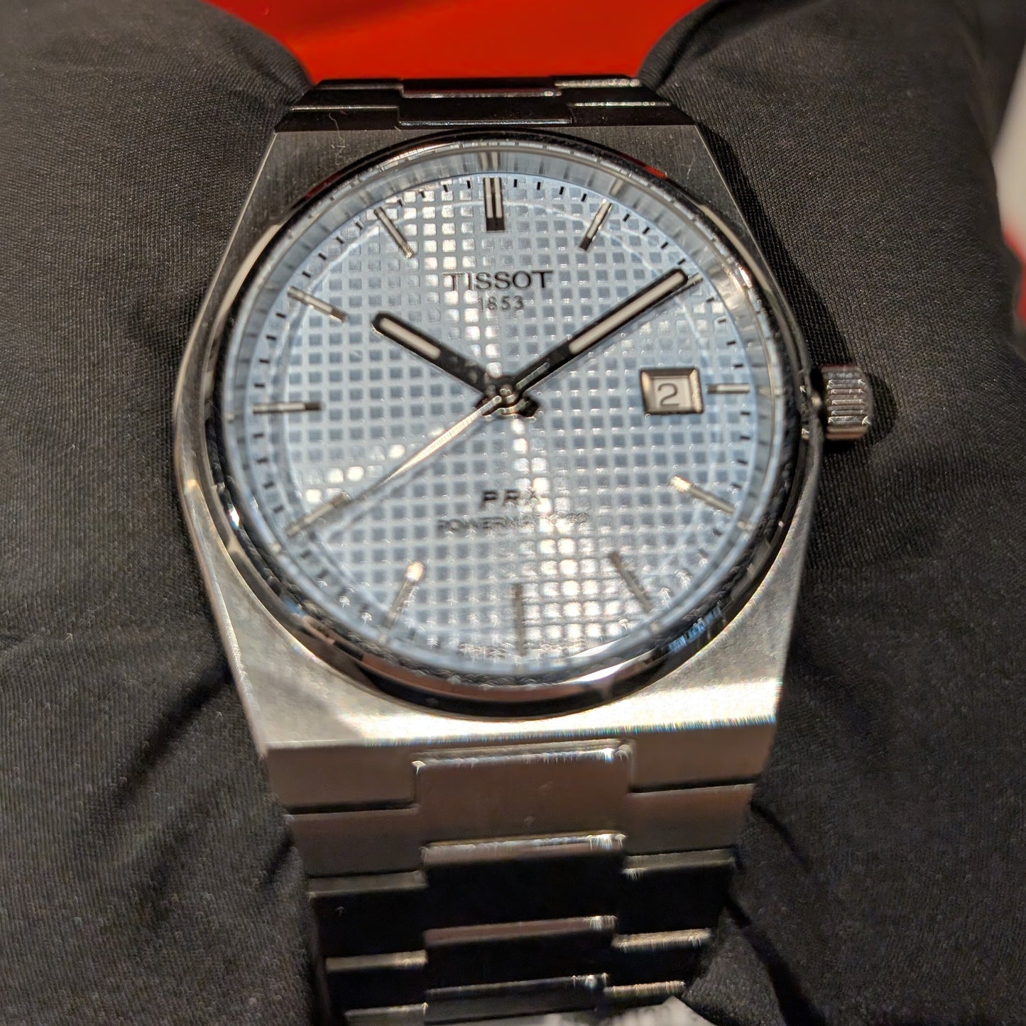Tissot PRX 40mm Ice blue 2021 - Montre Automatique Acier en Très Bon Etat