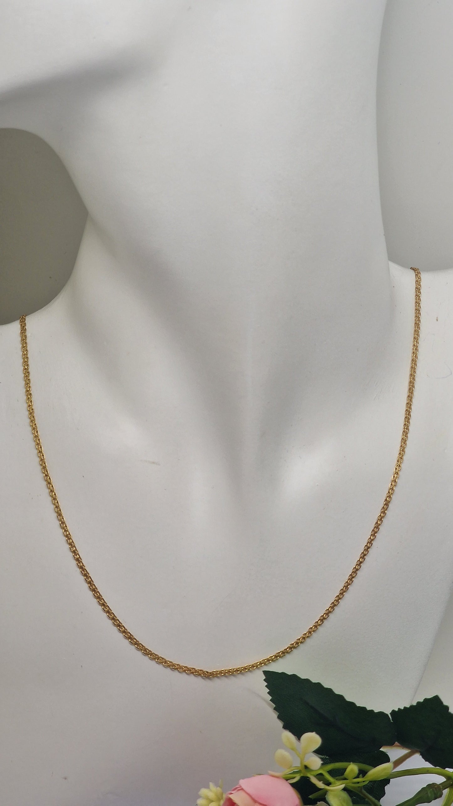 Collier Princesse en Or jaune 18K 3.50 Grs