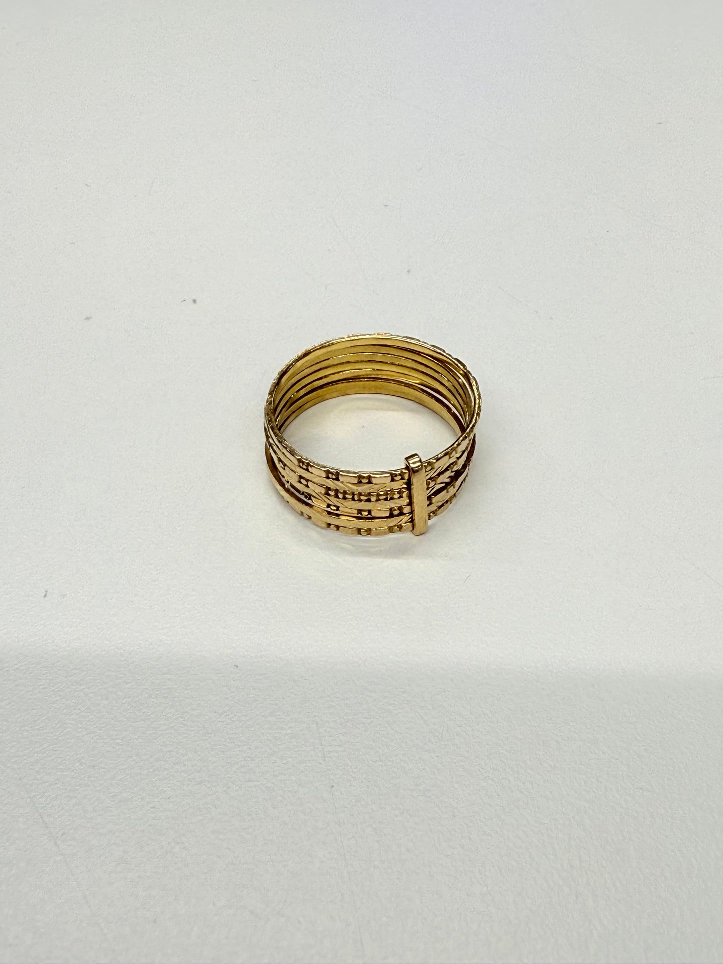 Bagues Semainier Or Jaune 18k T.61